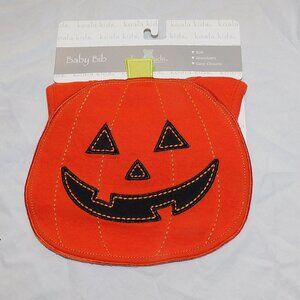 Baby First Halloween Bib Jack O Lantern Pumpkin Unisex Boy Girl NEW